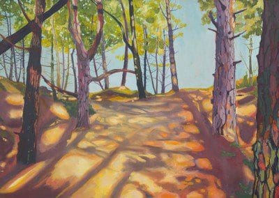 Through Wells Woods by landscape artist Claire Cansick