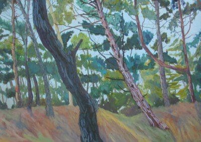 norfolk landscape painter claire cansick wells woods II norwich art