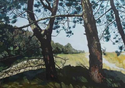 Towards Burnham Limited Edition Print by landscape painter Claire Cansick