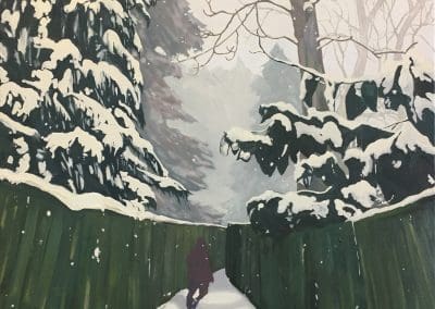 The Search landscape painting by Claire Cansick