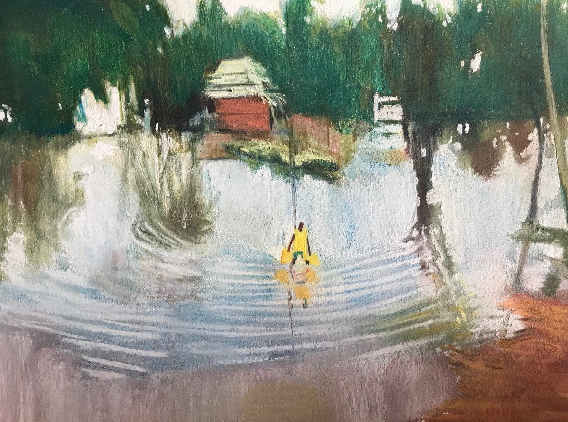 Idai Drawing - pastel on paper - 30 x 40 cm - 2019 Idai Drawing - pastel on paper by Claire Cansick