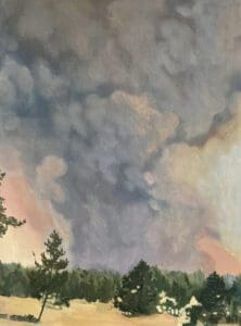 Jerseydale California 22.07 USA Today painting by Claire Cansick