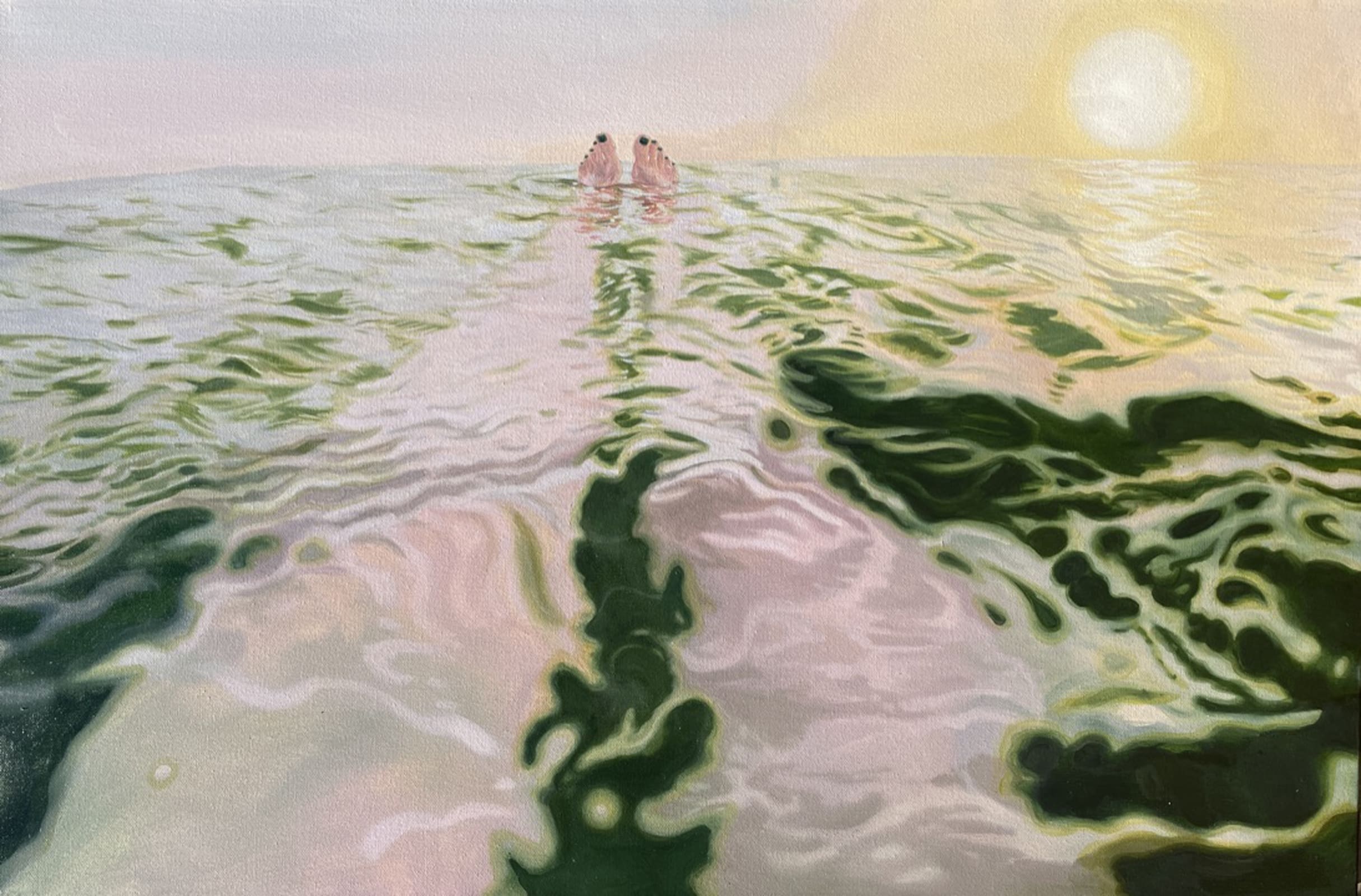 Wave Idle Wave seascape Claire Cansick