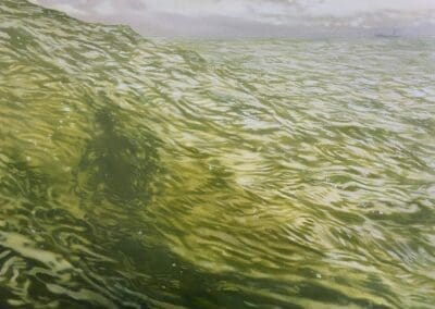 Bending Hectic painting by Claire Cansick